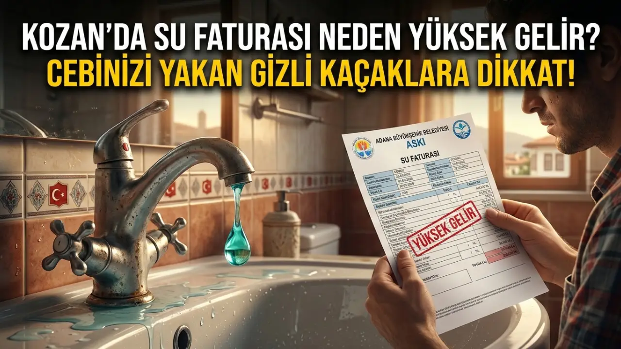 You are currently viewing Kozan’da Su Faturası Neden Yüksek Gelir? Su Kaçağı Belirtileri